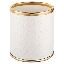 Стакан настольный Geralis M-NCWG-M Ромб бежевый, кант золото