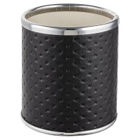 Стакан настольный Geralis M-PBH-M PUNTO чёрный, кант хром