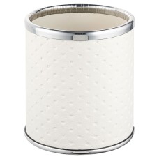 Стакан настольный Geralis M-PWH-M PUNTO белое, кант хром