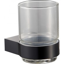 Стакан для зубных щеток с держателем WONZON & WOGHAND, Черный (WW-7721)
