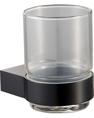 Стакан для зубных щеток с держателем WONZON & WOGHAND, Черный (WW-7721)