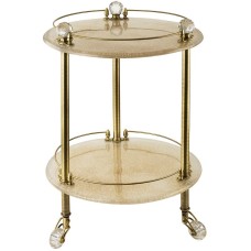 Столик Migliore Cristalia 16786 на колесиках Бронза с кристаллами Swarovski