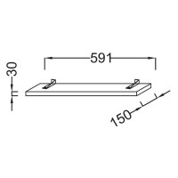 Светильник Jacob Delafon Struktura 60 EB1216-N18 Белый глянец