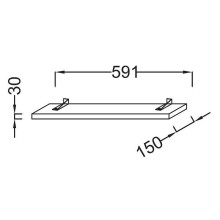 Светильник Jacob Delafon Struktura 60 EB1216-N18 Белый глянец