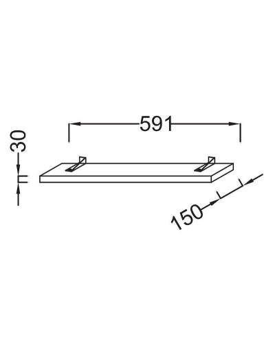 Светильник Jacob Delafon Struktura 60 EB1216-N18 Белый глянец