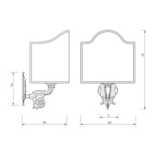 Светильник Migliore Elisabetta 17010 Бронза