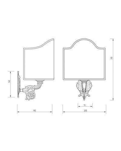 Светильник Migliore Elisabetta 17010 Бронза