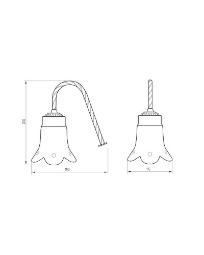 Светильник Migliore Edera 16950 Золото