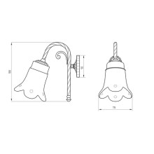 Светильник Migliore Edera 16951 Золото