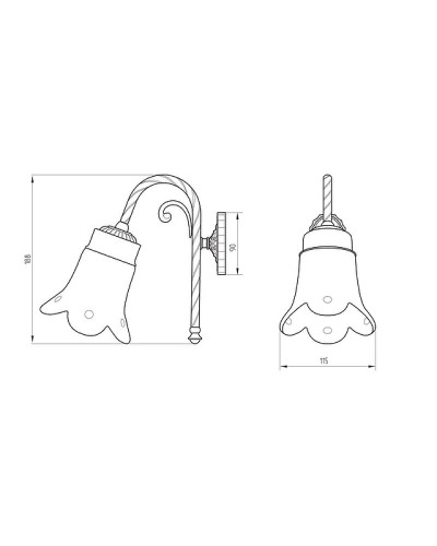 Светильник Migliore Edera 16951 Золото