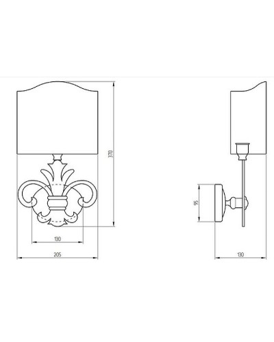 Светильник Migliore Mirella 17188 Бронза