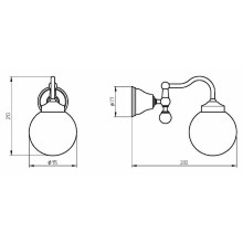 Светильник Migliore Provance 17710 Золото