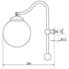 Светильник Caprigo 2237-CRM