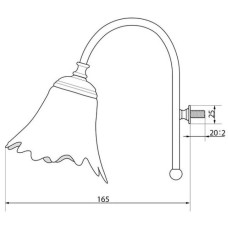 Светильник Caprigo 7051-CRM V2700