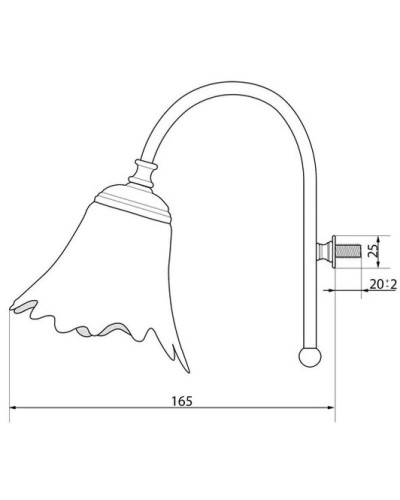Светильник Caprigo 7051-CRM V2700
