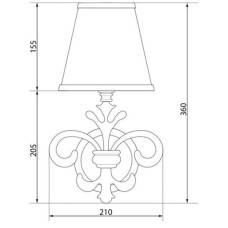 Светильник Caprigo 0083/1F-VOT PRCC/16