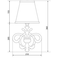 Светильник Caprigo 0083/1F-CRM PRCC/16