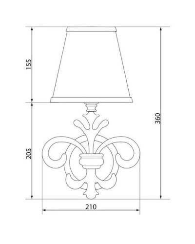 Светильник Caprigo 0083/1F-CRM PRCC/16