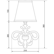 Светильник Caprigo 0083/1F-ORO PRCC/16