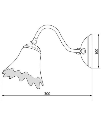 Светильник двойной Caprigo 7015/2F-VOT V2700