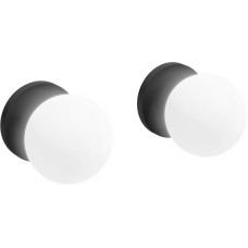 Набор настенных светильников 2 шт серый матовый Jacob Delafon Cleo 1889 EB729-MWB