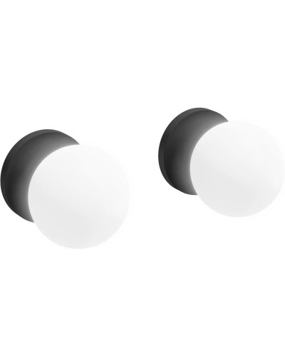 Набор настенных светильников 2 шт серый матовый Jacob Delafon Cleo 1889 EB729-MWB