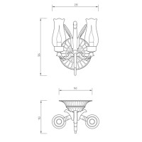 Светильник Migliore Luxor 26157 Золото