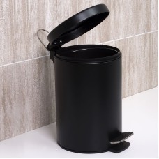 Ведро для мусора WasserKRAFT K-635B Черное матовое