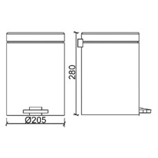 Ведро для мусора Vitra Arkitekta A44055EXP