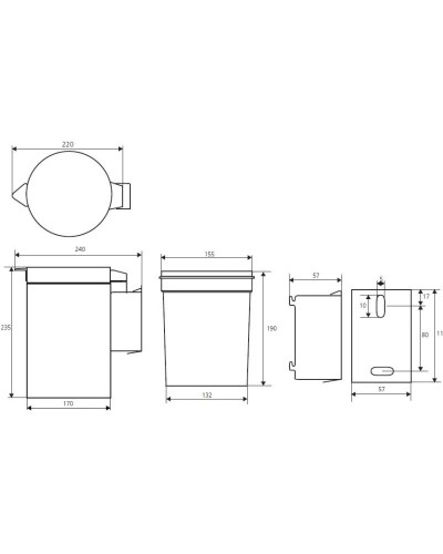Мусорное ведро Bemeta Hotel Equipment 125115051