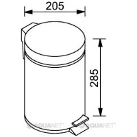Мусорное ведро 5 л Aquanet 00187082