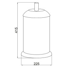Ведро для мусора Boheme Murano 10914-W-CR Хром