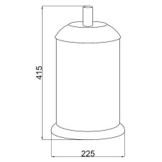 Ведро для мусора Boheme Murano 10914-W-CR Хром