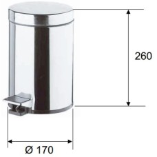 Мусорное ведро 3 л Remer Bagno RB501CR