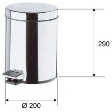 Мусорное ведро 5 л Remer Bagno RB502CR