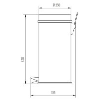 Ведро для мусора Migliore Complementi 21949 Хром