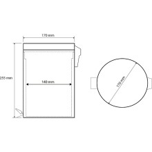 Ведро для мусора Bemeta Hotel 104315025 Хром матовый