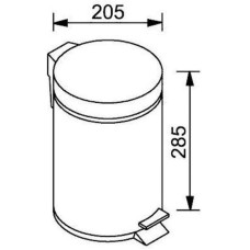 Мусорное ведро 5л Aquanet 00241920