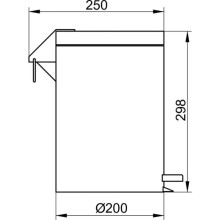 Мусорное ведро 5л KEUCO 04988010000