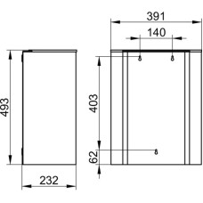 Мусорное ведро 30л KEUCO Plan 14988010000