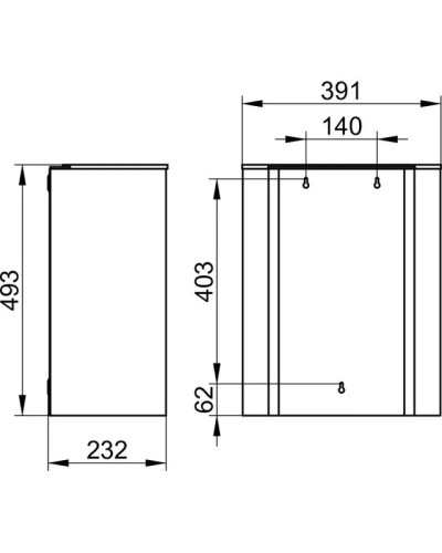 Мусорное ведро 30л KEUCO Plan 14988010000