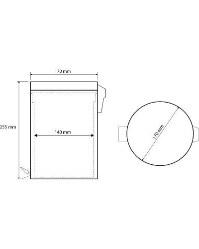 Ведро для мусора Bemeta Hotel 104315022 Хром