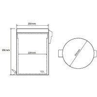 Ведро для мусора Bemeta Hotel 104315032 Нержавеющая сталь