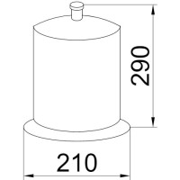 Мусорное ведро Boheme Puro 10708