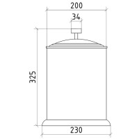 Мусорное ведро Boheme Royal Cristal 10934-CR