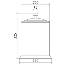 Мусорное ведро Boheme Royal Cristal 10934-CR