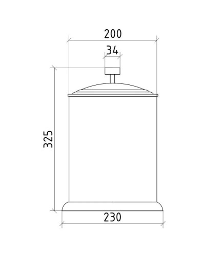 Мусорное ведро Boheme Royal Cristal 10934-CR
