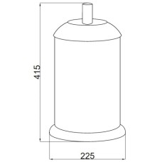 Мусорное ведро Boheme Murano Cristal 10914-CRST-G