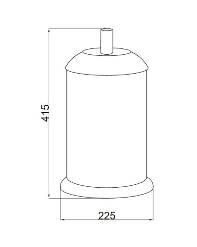 Мусорное ведро Boheme Murano Cristal 10914-CRST-G