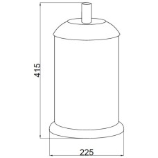 Мусорное ведро Boheme Murano Cristal 10914-CRST-BR